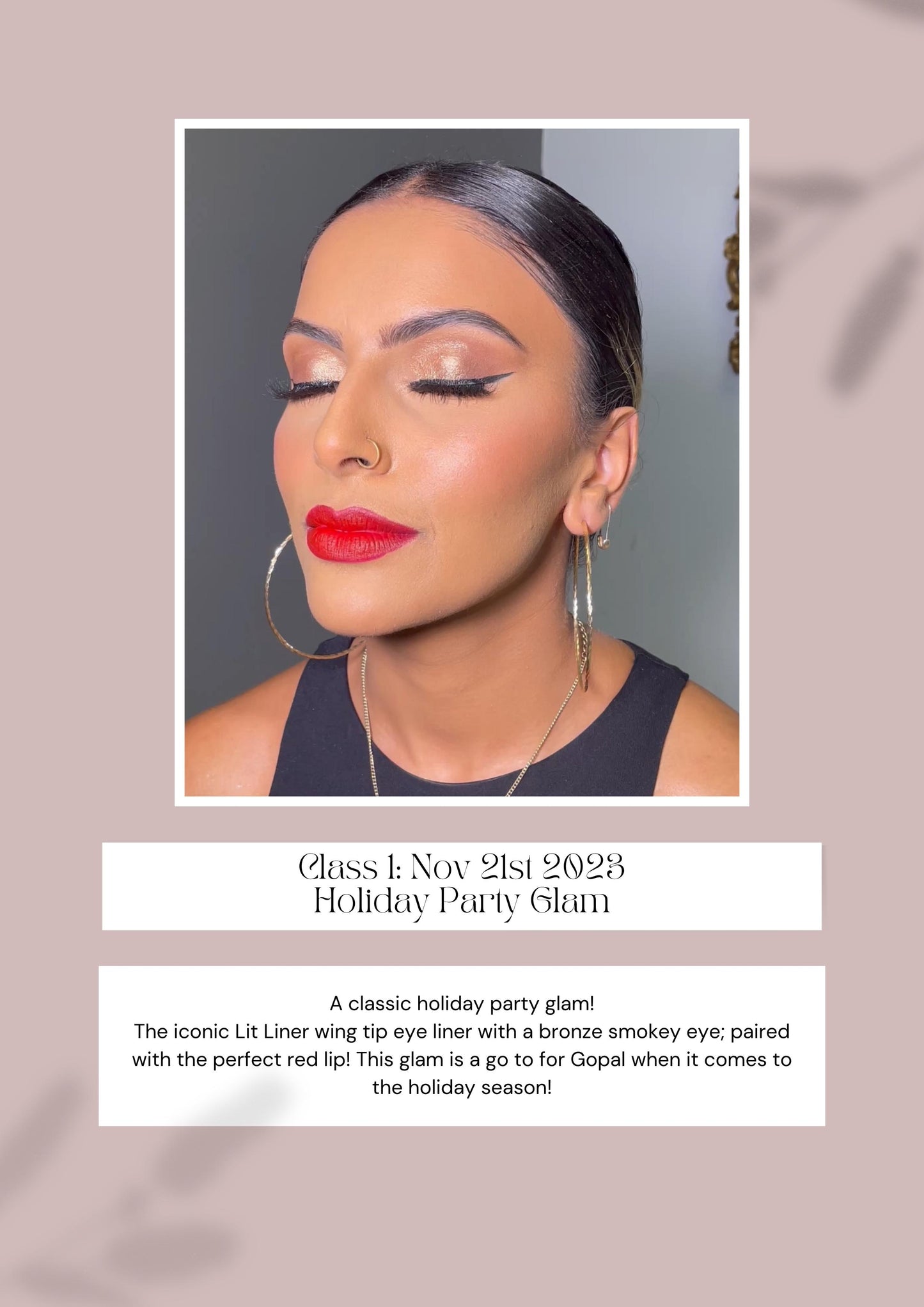 A Holiday Glam Workshop